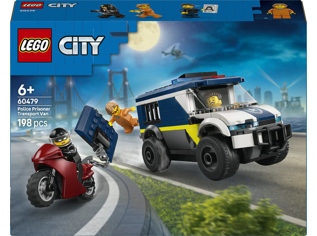 CARRINHA DE TRANSPORTE DE PRISIONEIROS DA POL&Iacute;CIA LEGO CITY POLICE 60479