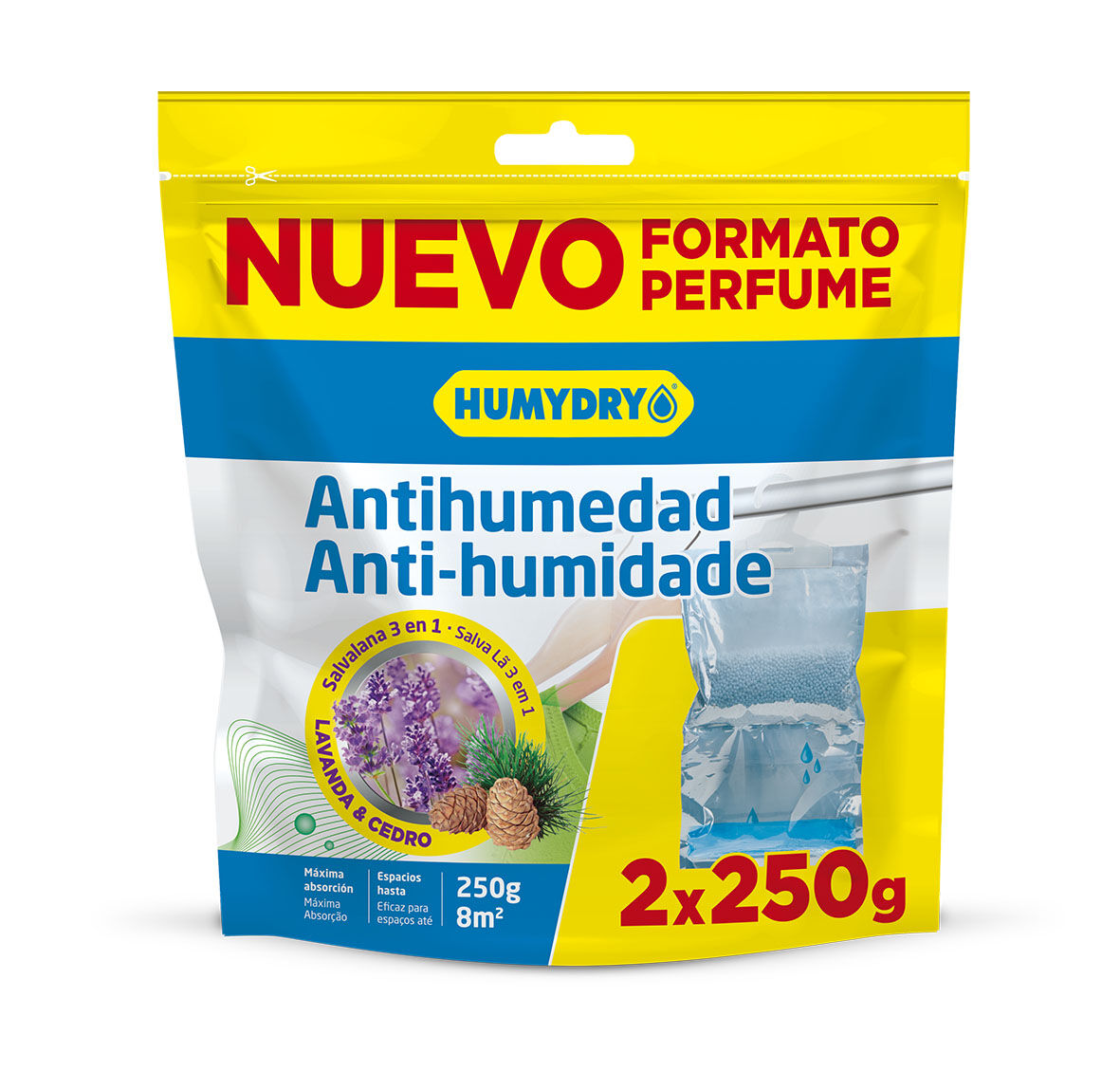 CABIDE ANTI HUMIDADE HUMYDRY SALVA L&Atilde; 2X250G image number 0