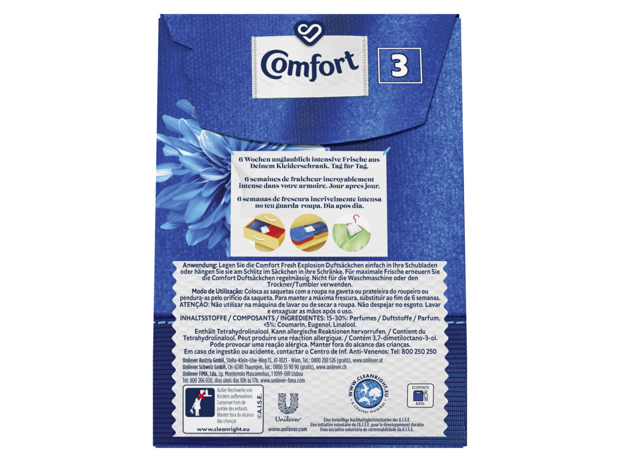 SAQUETA PERFUMADA COMFORT ARM&Aacute;RIO 3UN image number 1
