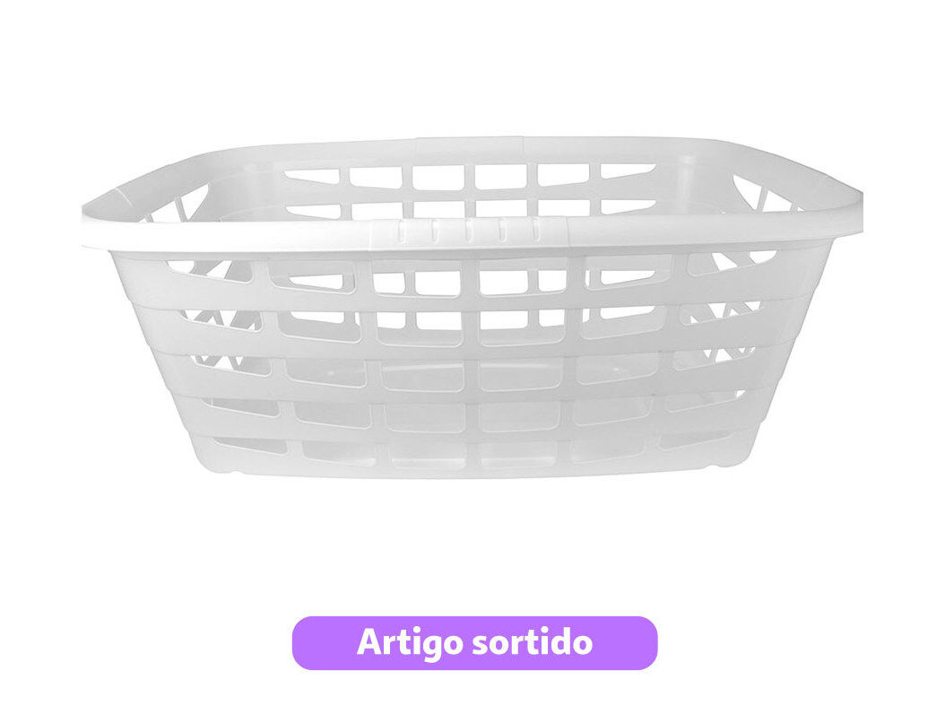 CESTO PARA ROUPA LAVADA CODIL 40L CORES SORTIDAS
