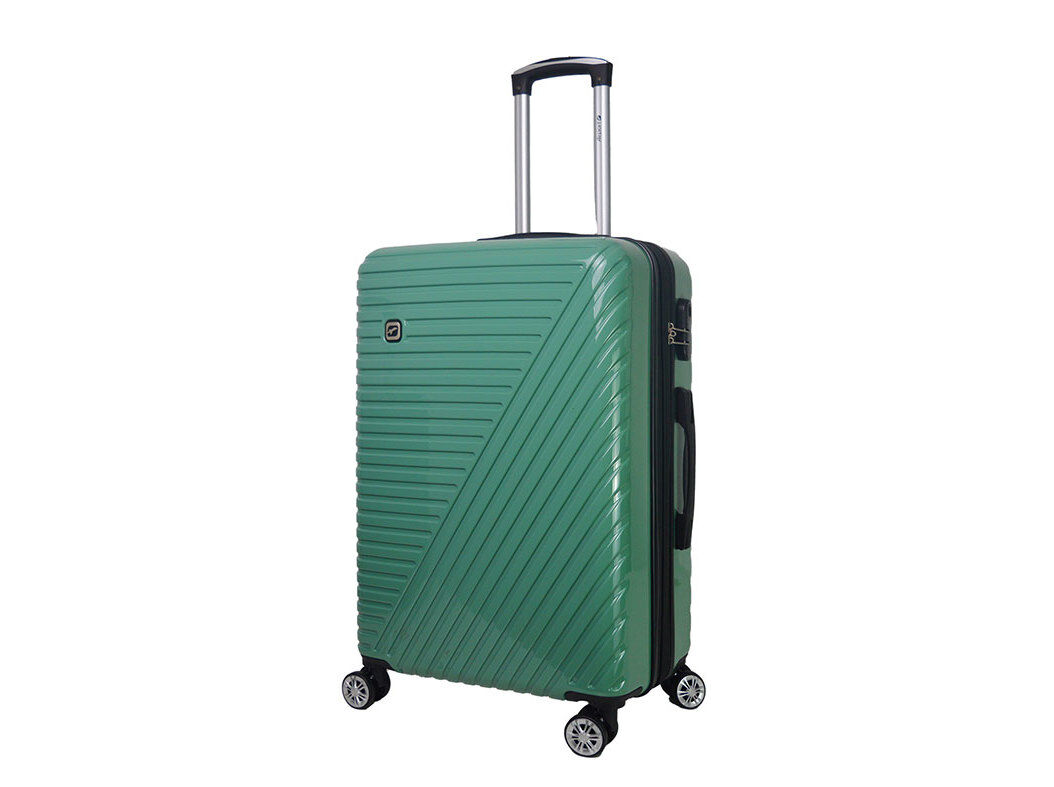 MALA DE VIAGEM M&Eacute;DIA R&Iacute;GIDA ABS AIRPORT VERDE 8 RODAS 65X44X26CM image number 0