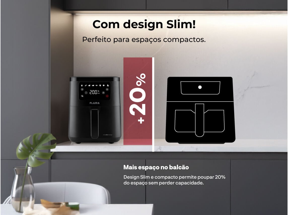 FRITADEIRA AIR FRYER FLAMA 643FL ULTRA SLIMDESIGN 6 L image number 3