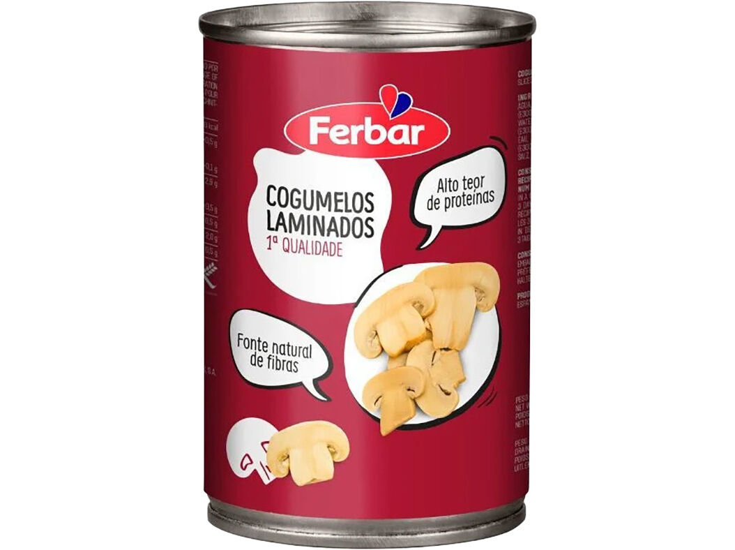 COGUMELOS LAMINADOS FERBAR 290(155)G
