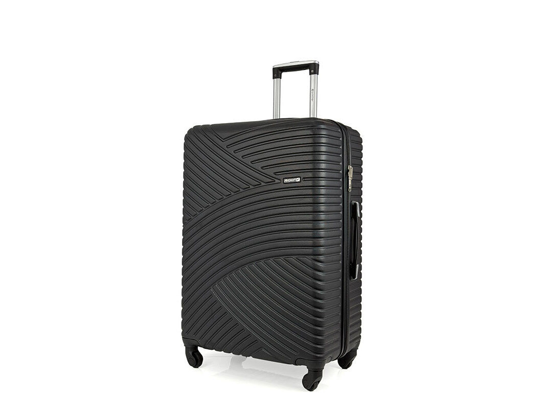 MALA DE VIAGEM GRANDE R&Iacute;GIDA AIRPORT GINKO PRETO COM 4 RODAS 75 X 50 X 30 CM
