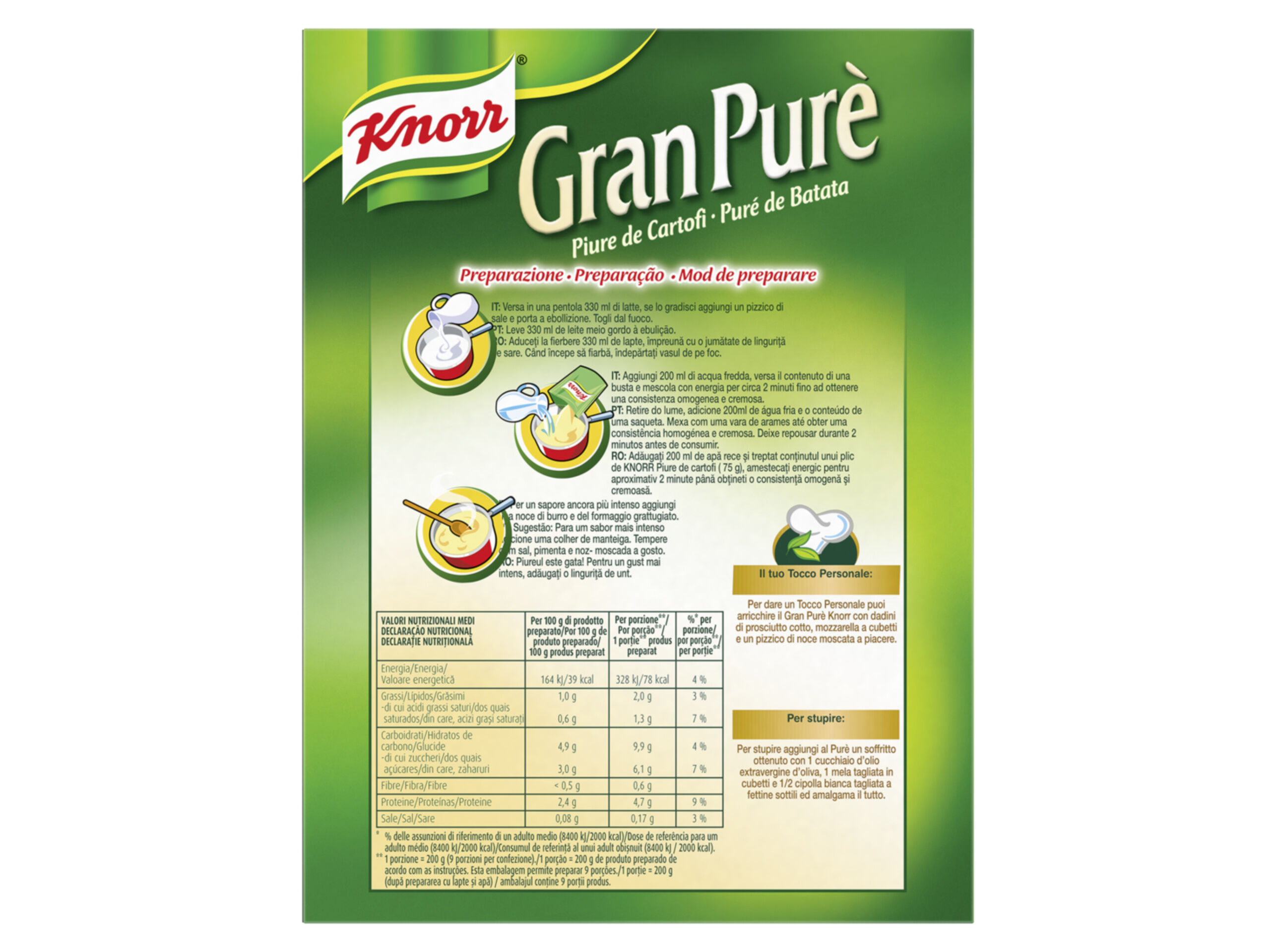 PUR&Eacute; DE BATATA KNORR 3X75G image number 1