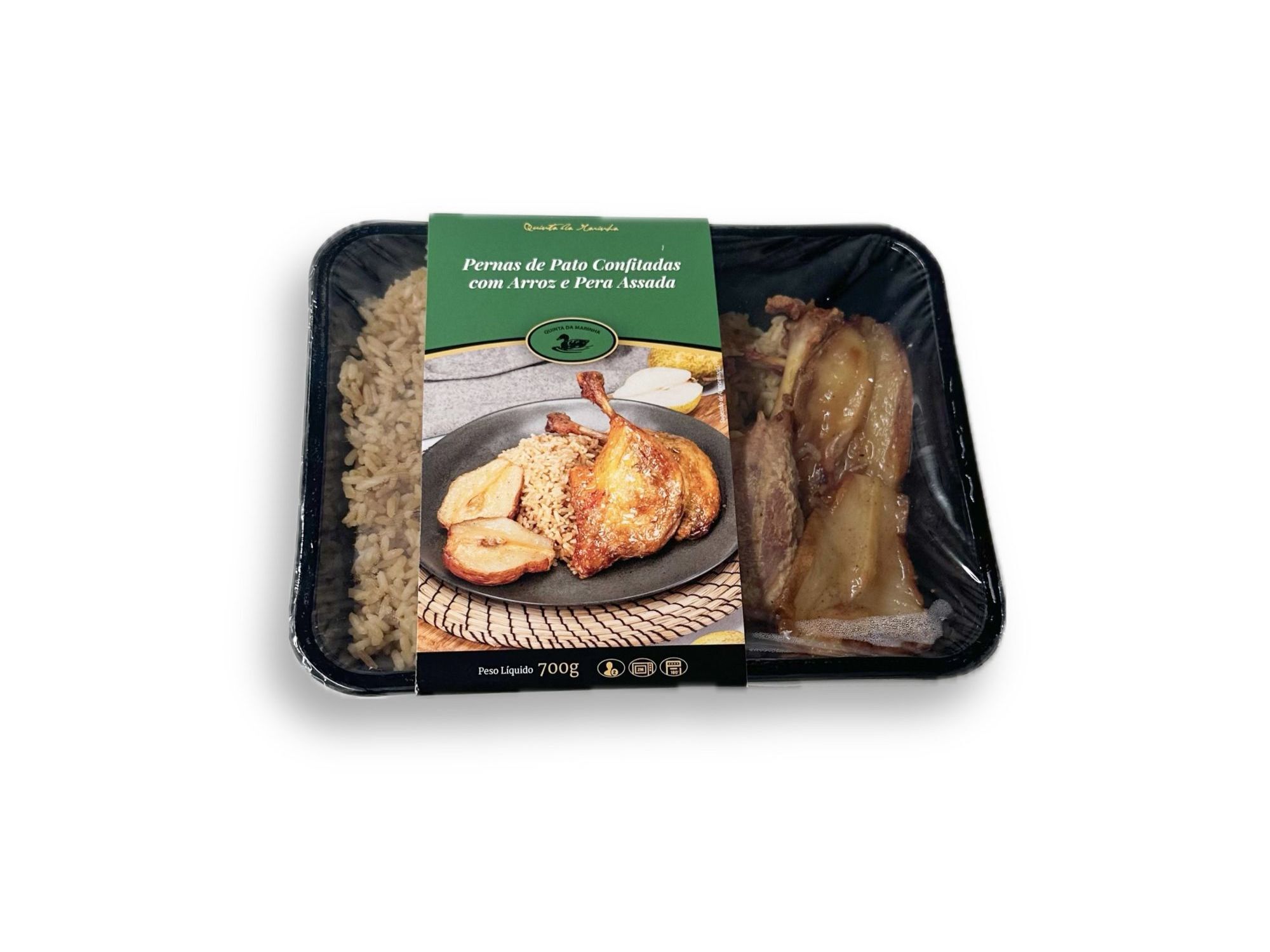 PERNAS DE PATO CONFITADAS ASSADAS COM ARROZ E P&Ecirc;RA 700 G image number 0