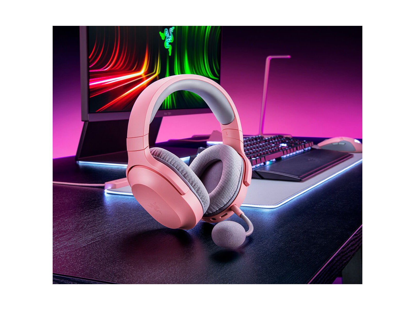 AUSCULTADORES GAMING RAZER BARRACUDA X QUARTZ PINK WIRELESS image number 5