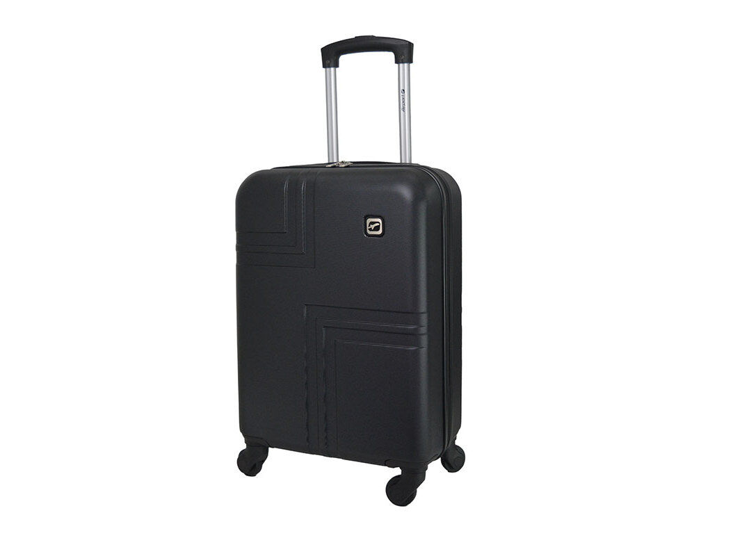 MALA DE CABINE R&Iacute;GIDA AIRPORT PRETO 4 RODAS 53X35X20CM
