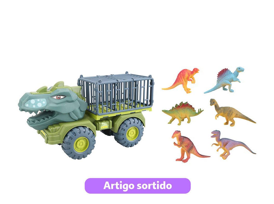 CAMI&Atilde;O DINO ONE TWO FUN COM 6 DINOSSAUROS MODELOS SORTIDOS image number 3