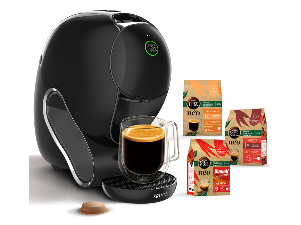 M&Aacute;QUINA DE CAFE DOLCE GUSTO KRUPS KP8308P2 NEO PRETA COM OFERTA 36 C&Aacute;PSULAS image number 1