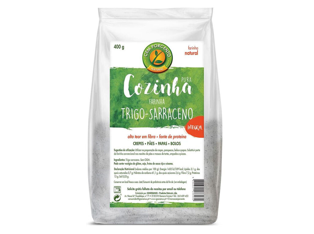 FARINHA CEM PORCENTO TRIGO-SERRACENO 400G image number 0