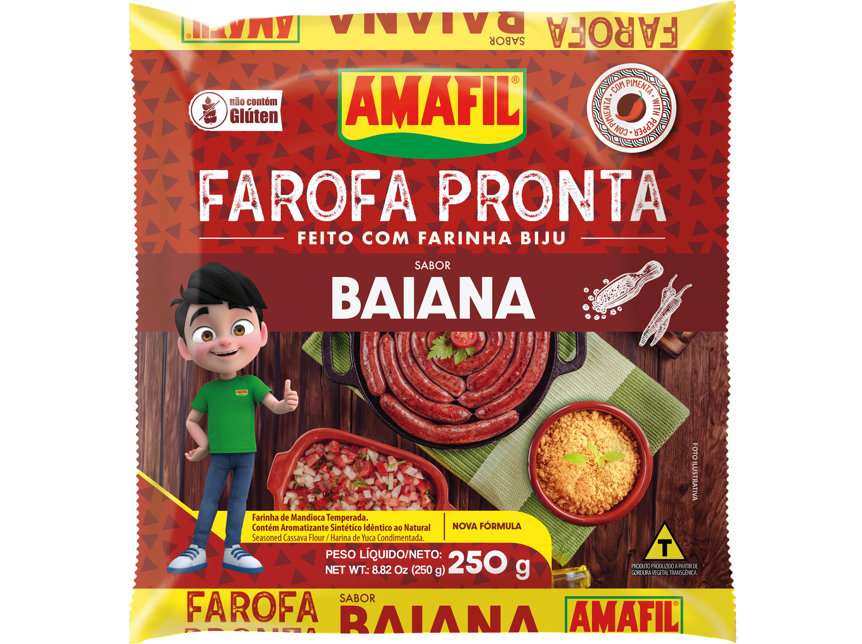 FAROFA DE MANDIOCA AMAFIL BAIANA 250G image number 0