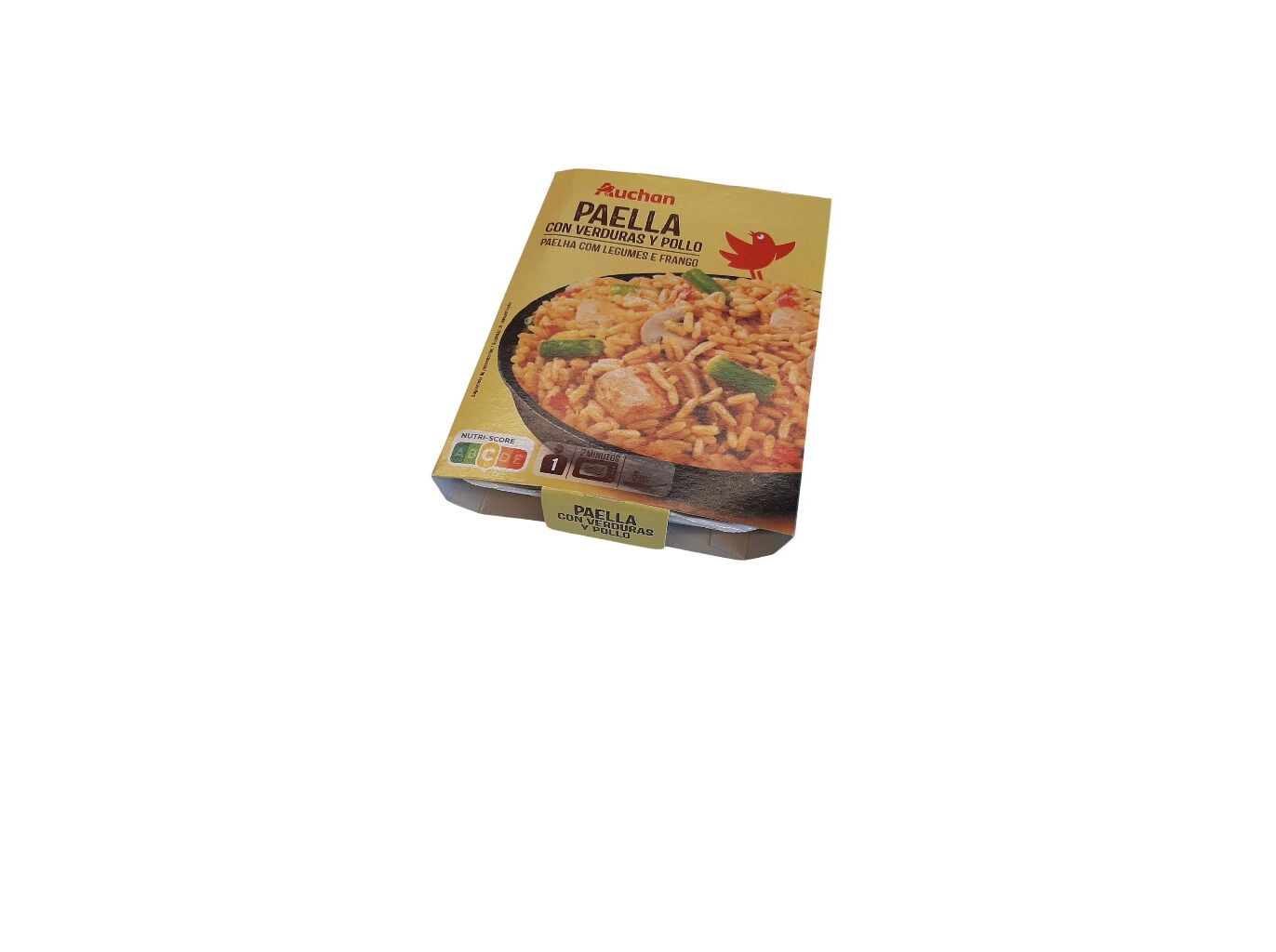 PAELHA AUCHAN COM LEGUMES E FRANGO 250G image number 0