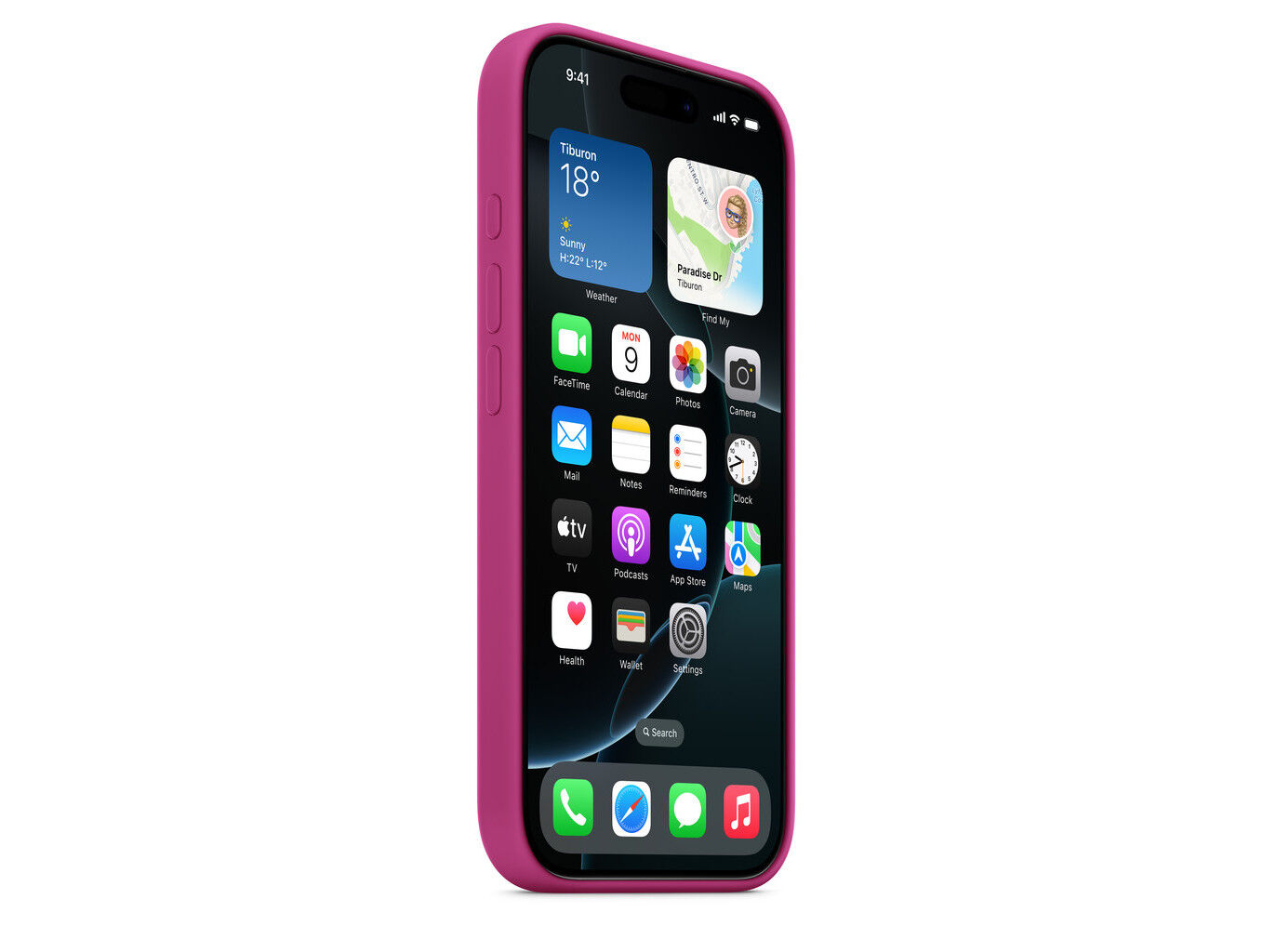 CAPA SILICONE FUCSIA APPLE MYYN3ZM/A IPHONE 16 PRO image number 4
