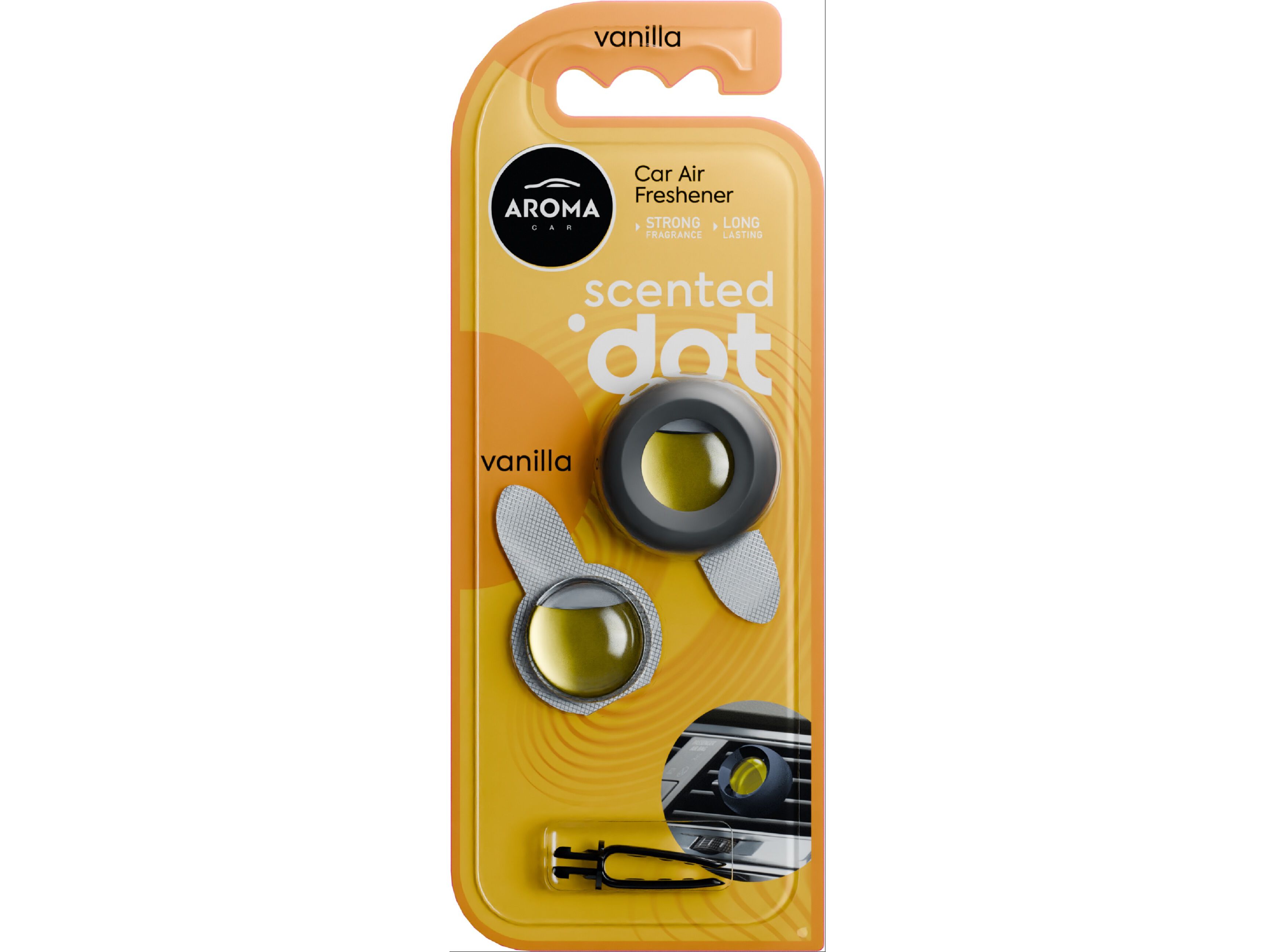 AMBIENTADOR AUTO AROMA CAR DOT+REFILL BAUNILHA image number 0