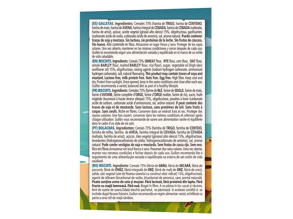 BOLACHA GULLON HOOKIES MINI CEREAIS 160G image number 1