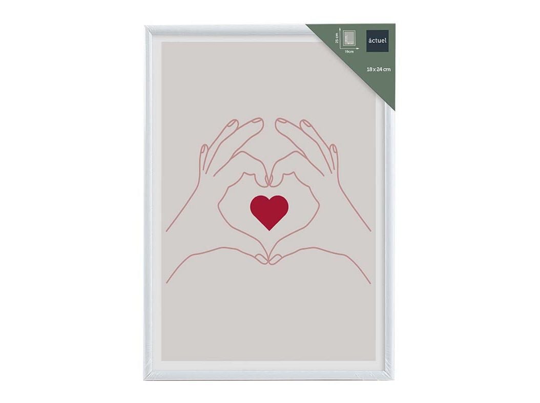 MOLDURA PVC ACTUEL BRANCO 18X24CM