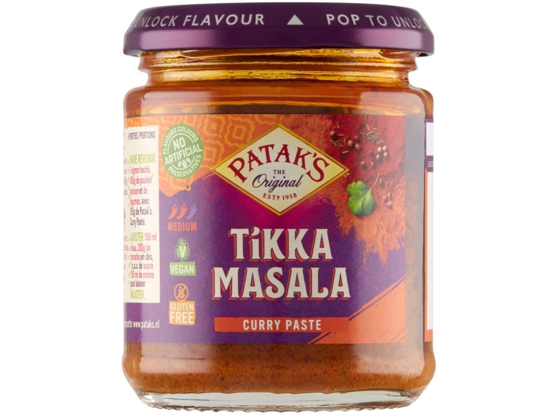 TEMPERO PATAKS TIKKA MASALA 165G image number 0