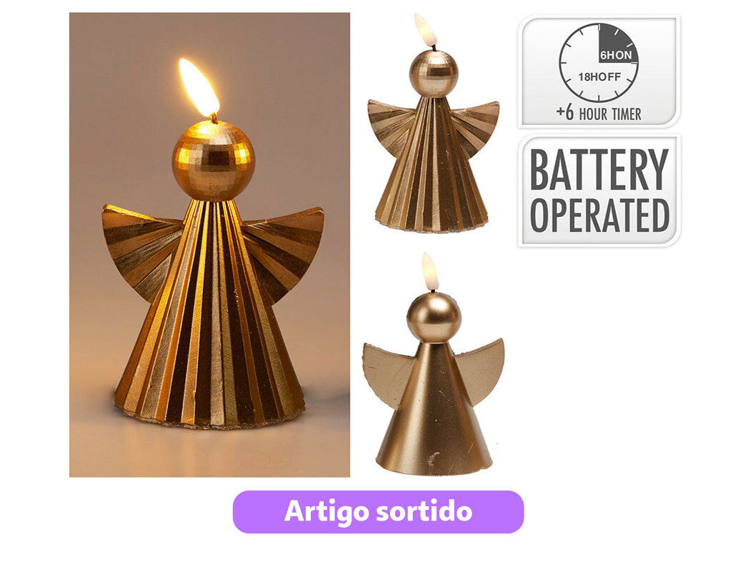 VELA LED ANJO 11CM MODELOS SORTIDOS image number 0