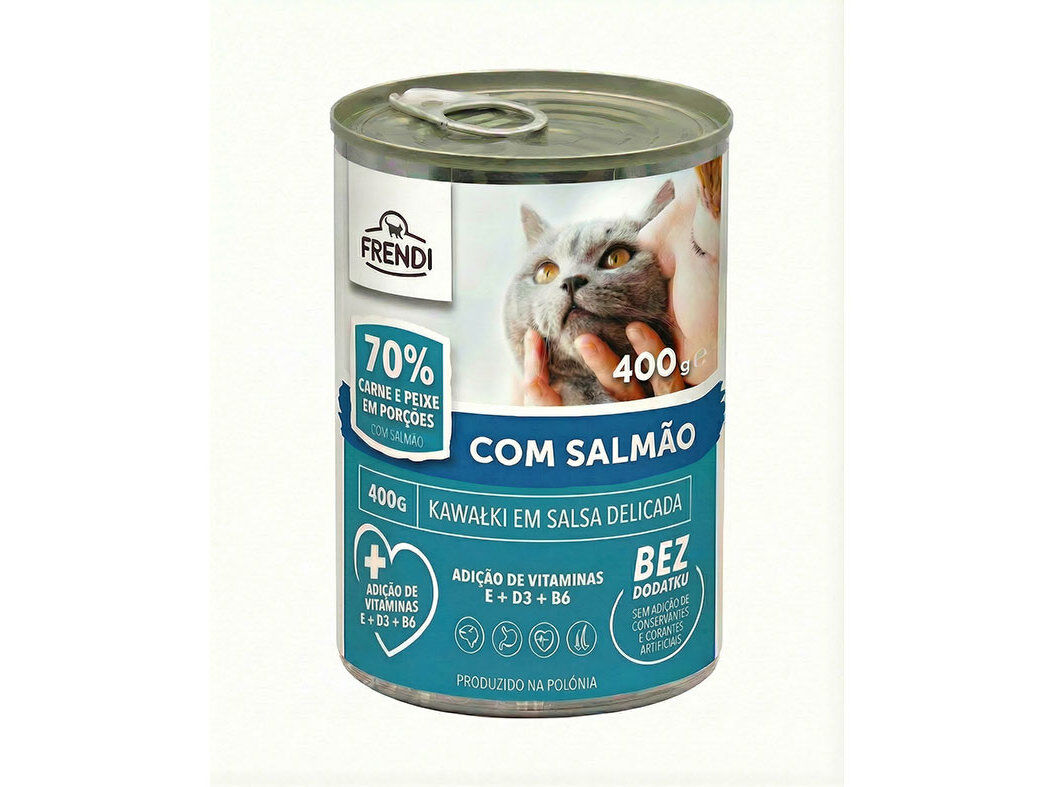 COMIDA H&Uacute;MIDA GATO FRENDI MOLHO SALM&Atilde;O 400G image number 0