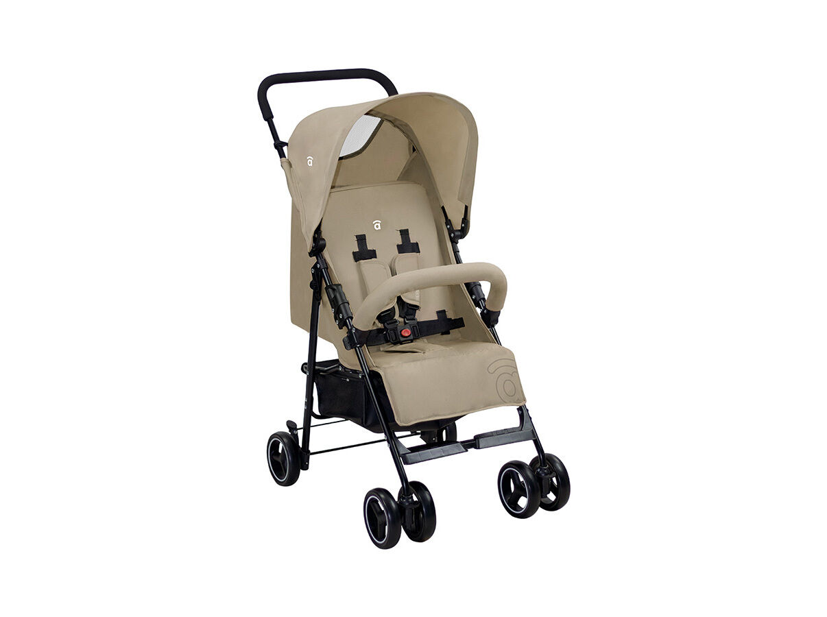 CARRINHO DE BEB&Eacute; ASALVO MULTIPOSI&Ccedil;&Otilde;ES BEGE 79X99X47.5CM