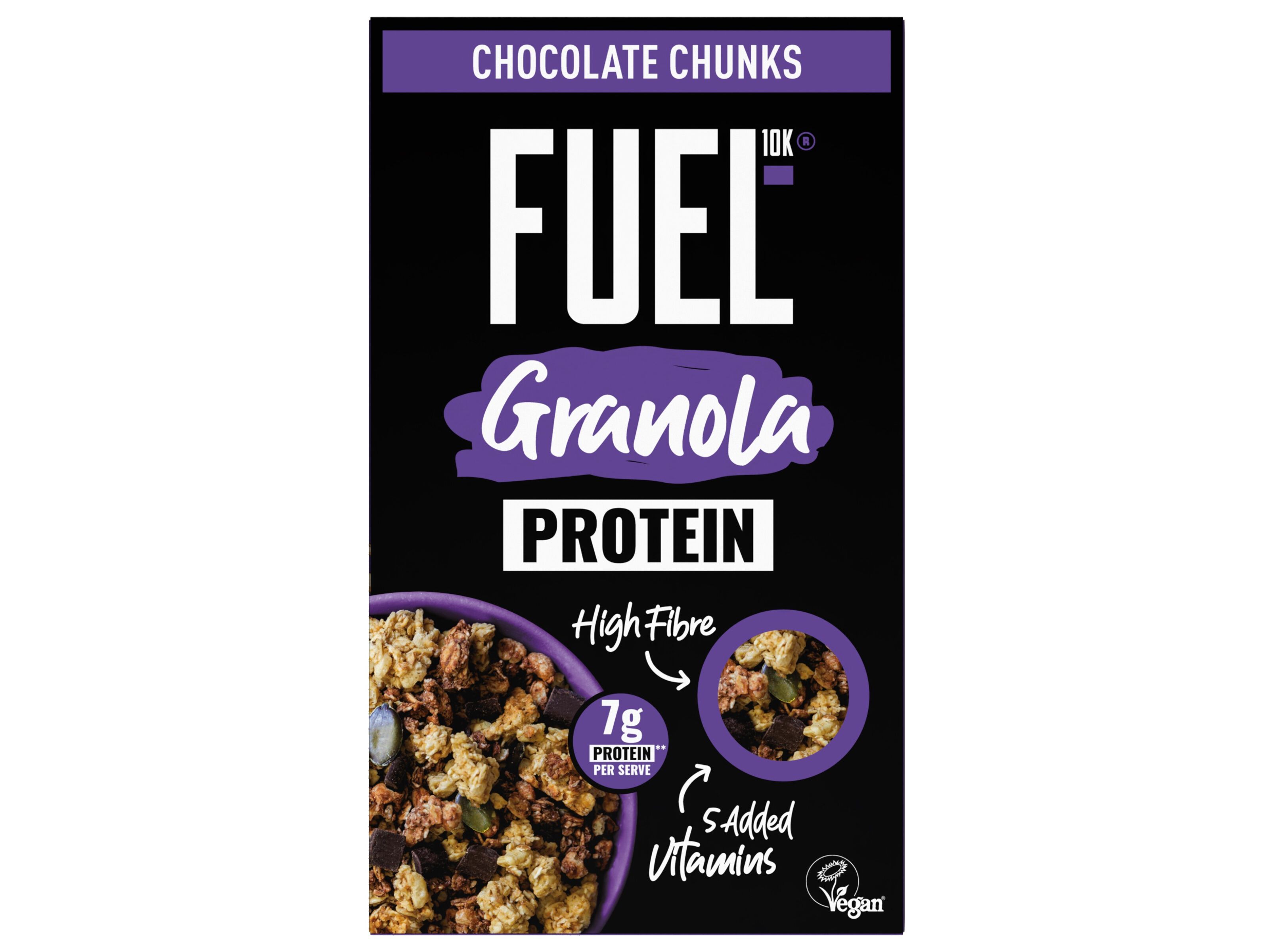 GRANOLA FUEL PROTEIN COM PEDA&Ccedil;OS DE CHOCOLATE 400G image number 0