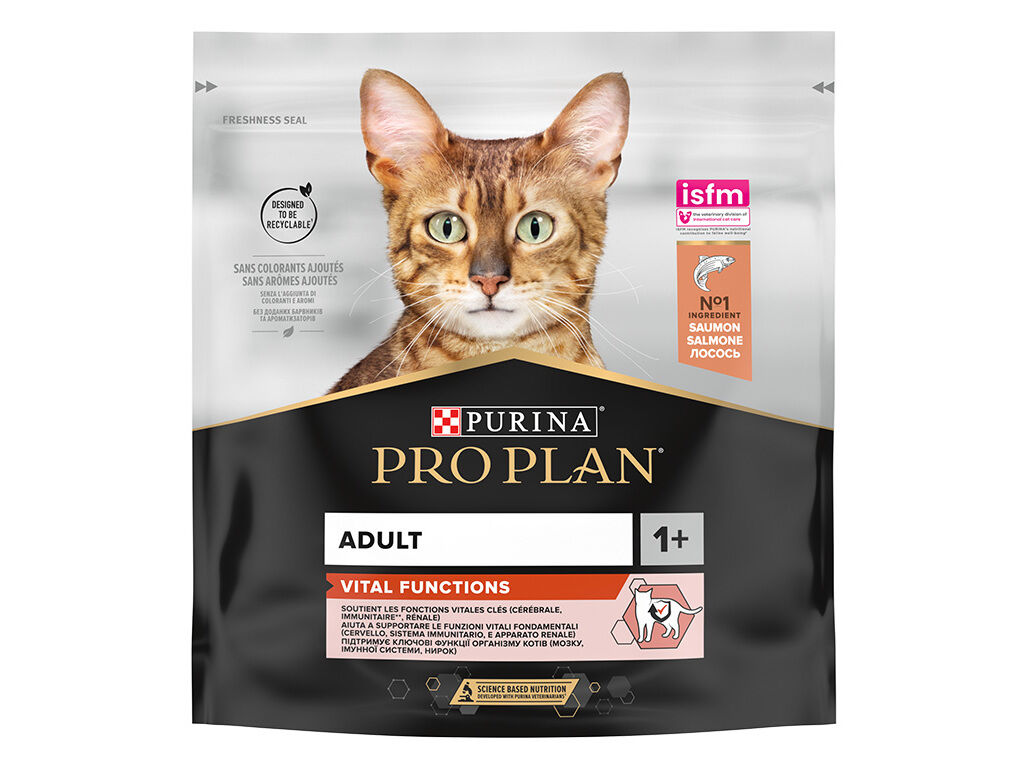 RA&Ccedil;&Atilde;O PARA GATO PRO PLAN COM SALM&Atilde;O 400G image number 1