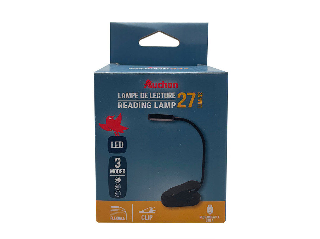 CANDEEIRO LEITURA AUCHAN PRETO COM CLIP