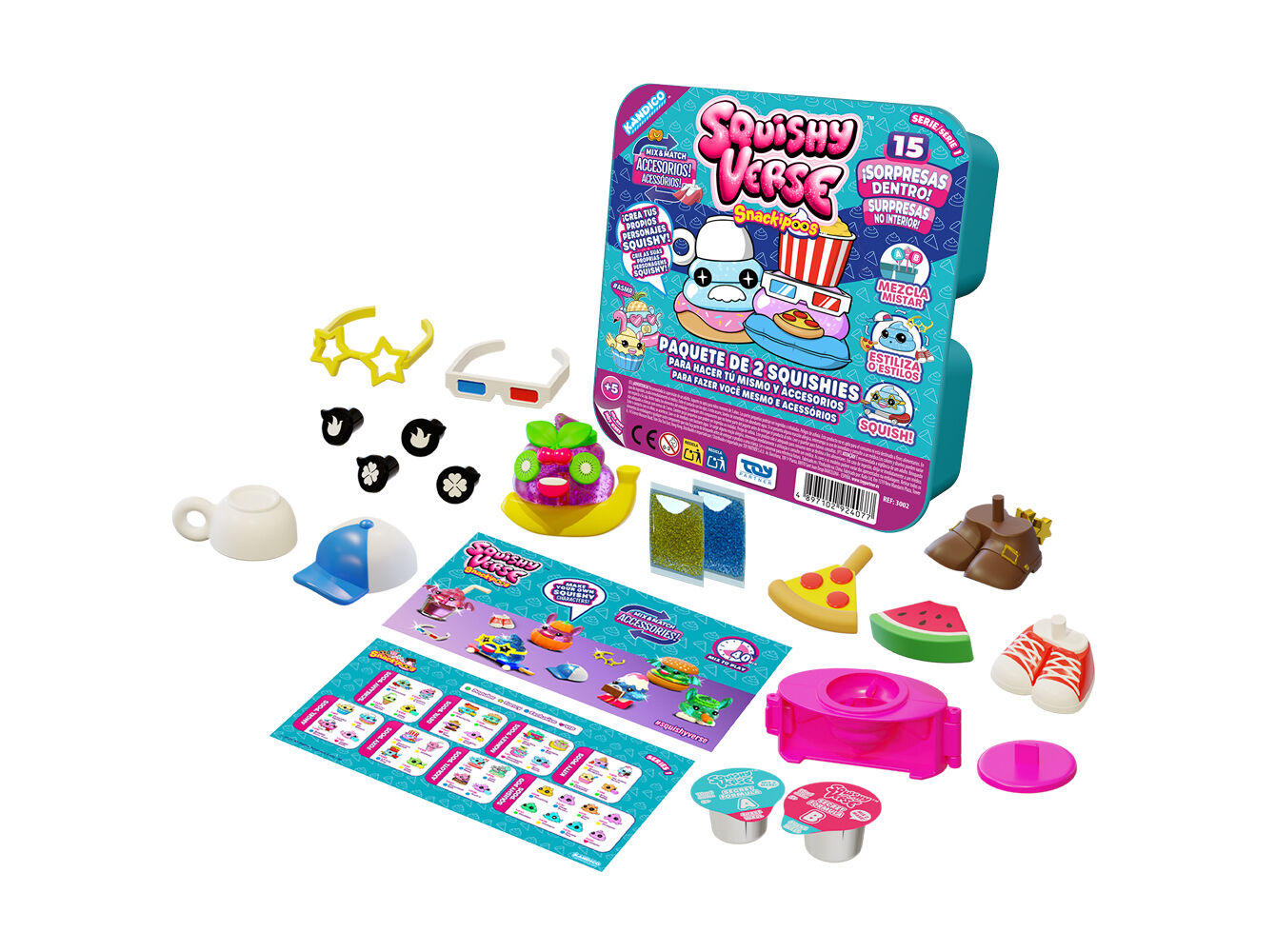 FIGURA SQUISHYVERSE PACK 2 MODELOS SORTIDOS image number 1