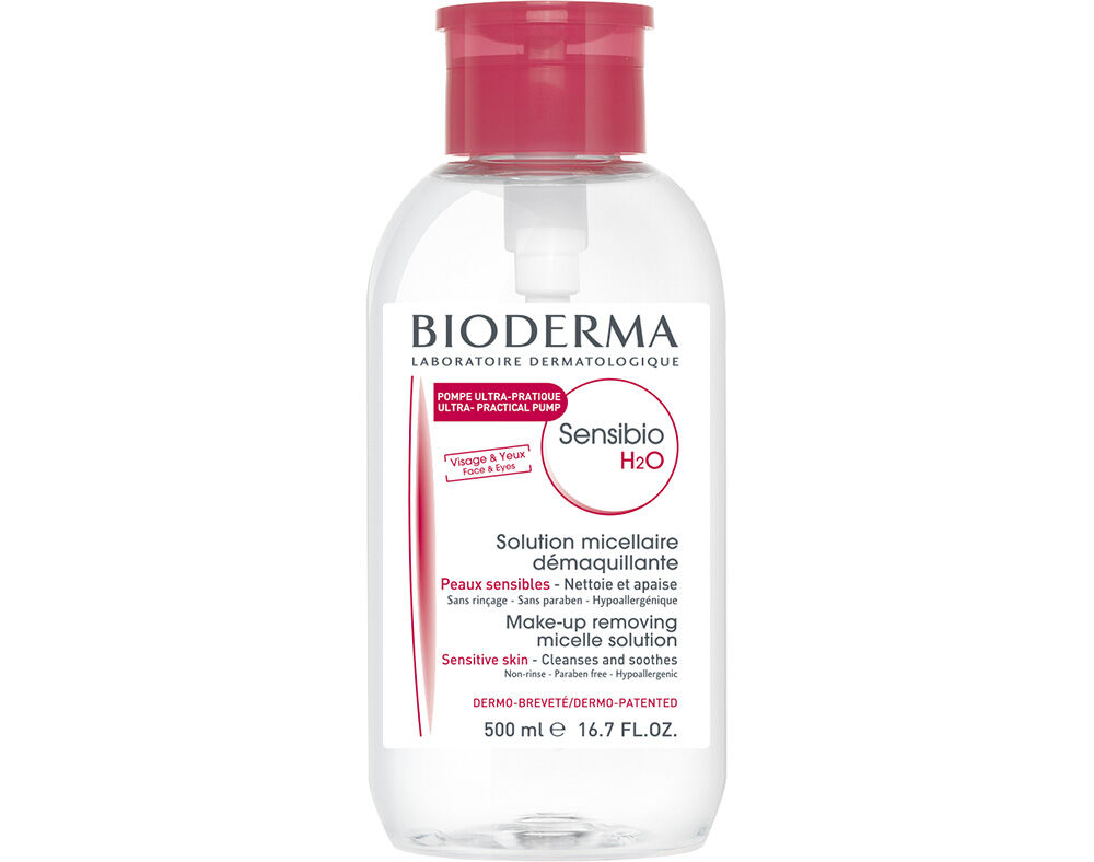 &Aacute;GUA MICELAR BIODERMA SENSIBIO 500ML PUMP REVERSE