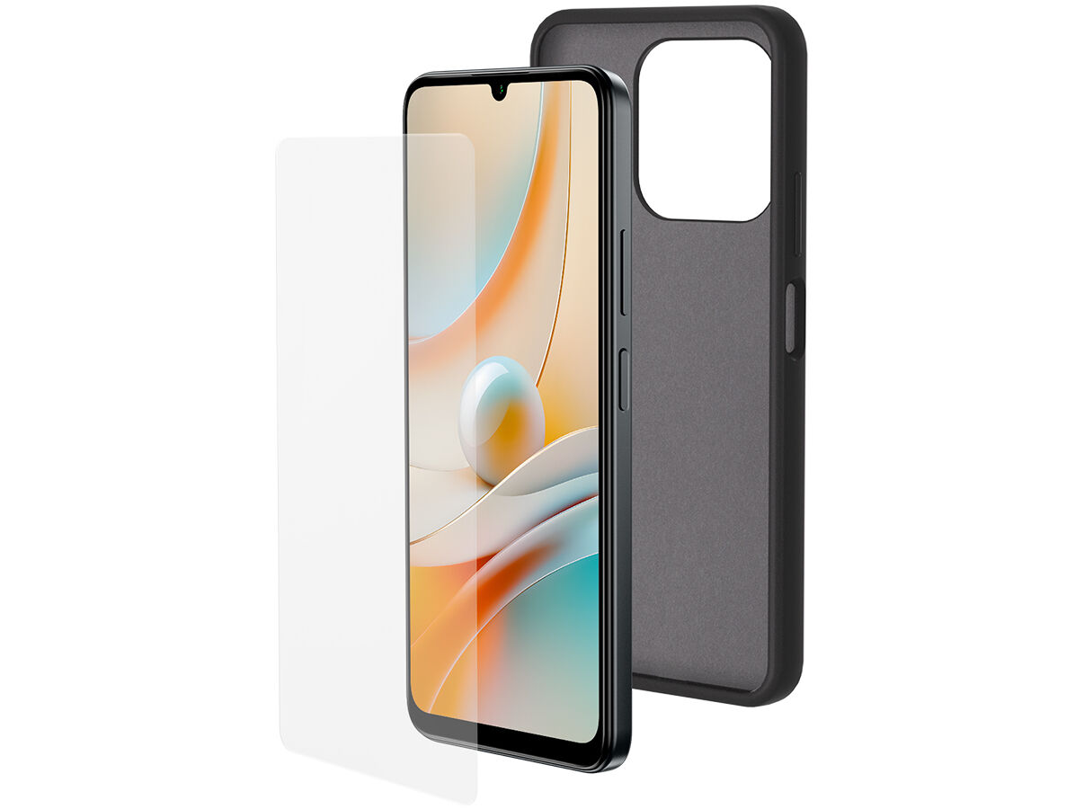 CAPA + PROTECTOR ECR&Atilde; SPC D 3 SE PROT PRETO 6.8"