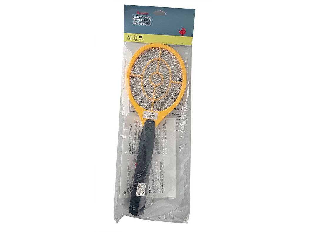 RAQUETE PARA MOSQUITOS AUCHAN PRETO image number 0