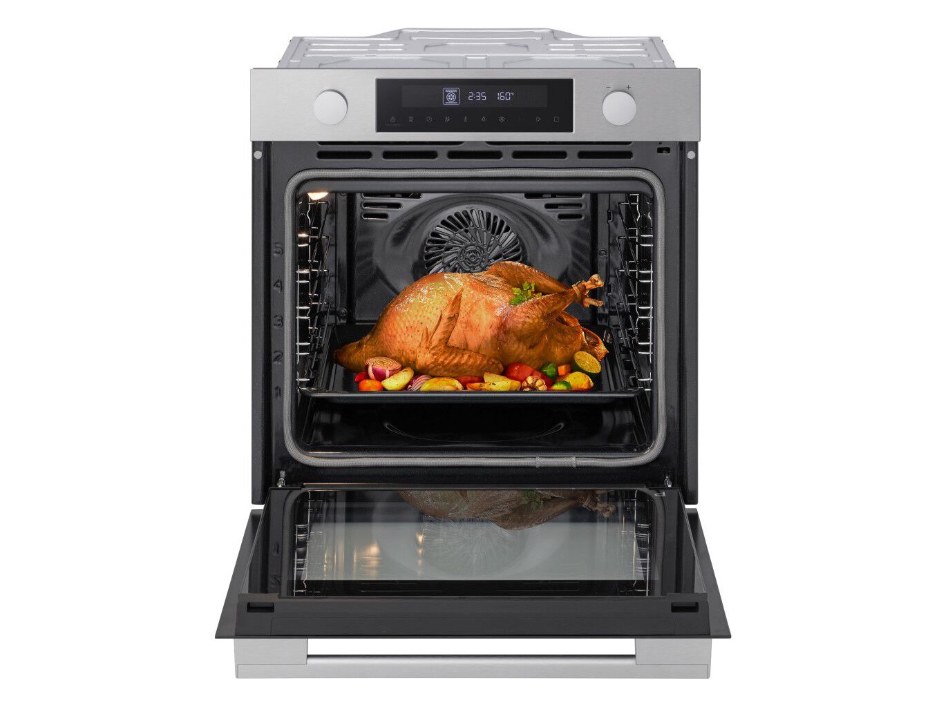 FORNO DE ENCASTRE LG WS5D7230S INOX 72L PIROLITICO image number 3