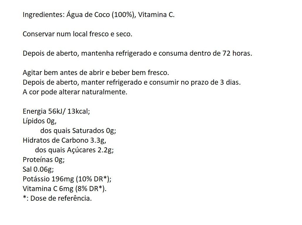 &Aacute;GUA DE COCO VITA COCO 0.33L image number 1