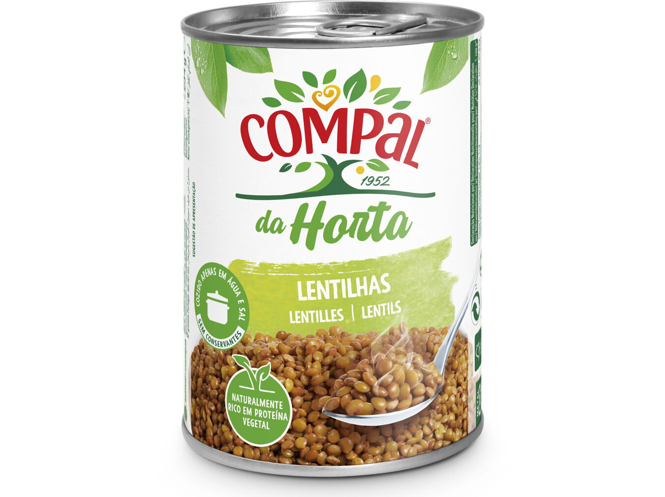 LENTILHAS COMPAL HORTA 410GR image number 0