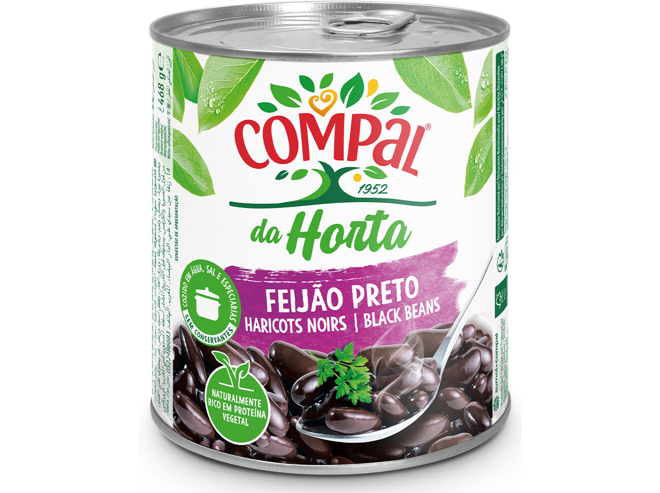 FEIJ&Atilde;O COMPAL DA HORTA PRETO 845G image number 0