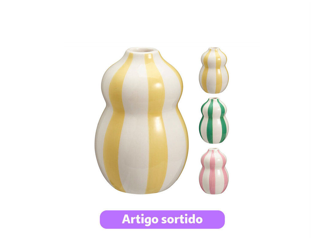 JARRA 8X8X12CM CORES SORTIDAS