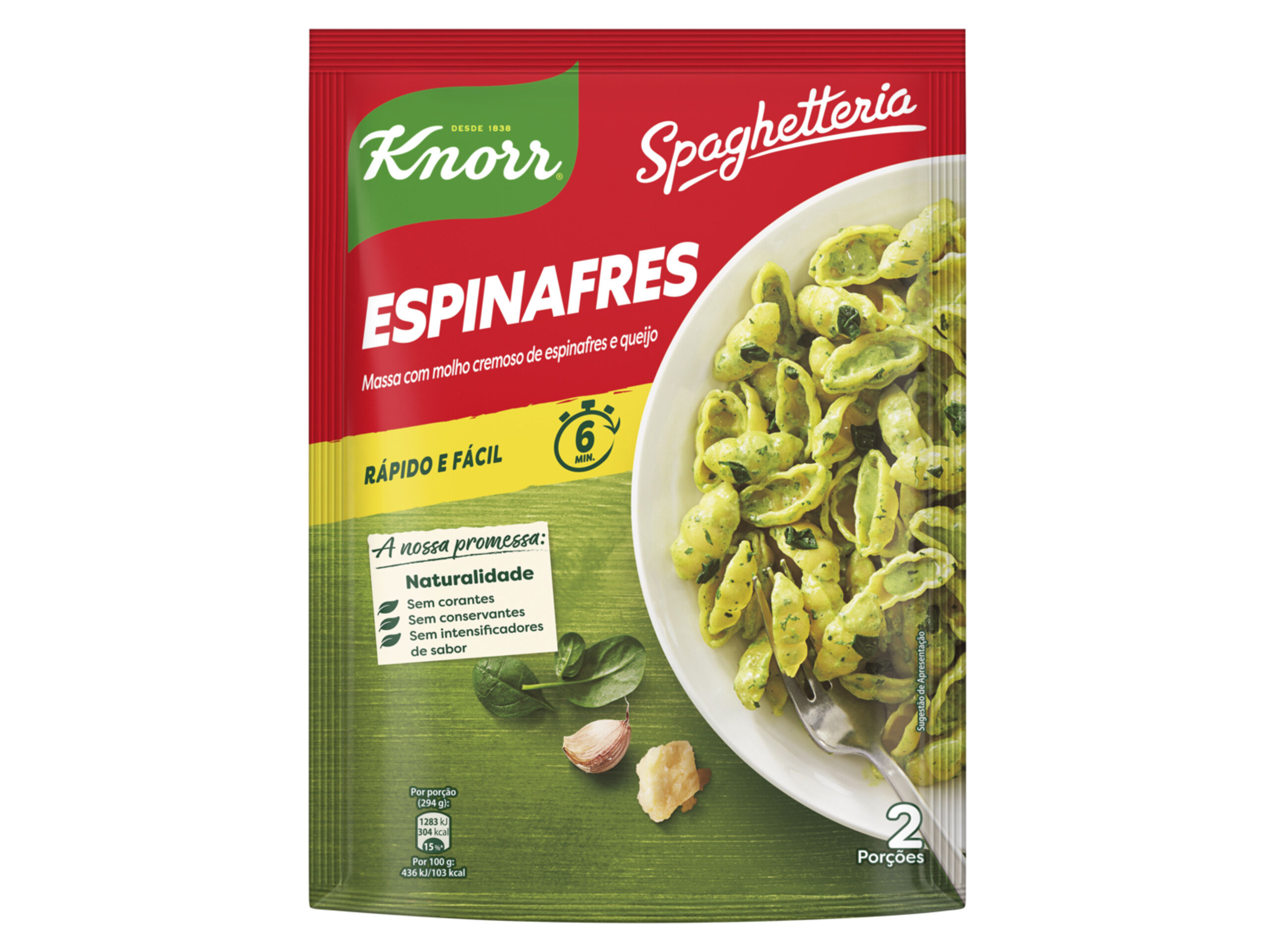 MASSA DE ESPINAFRES KNORR 160GR image number 0