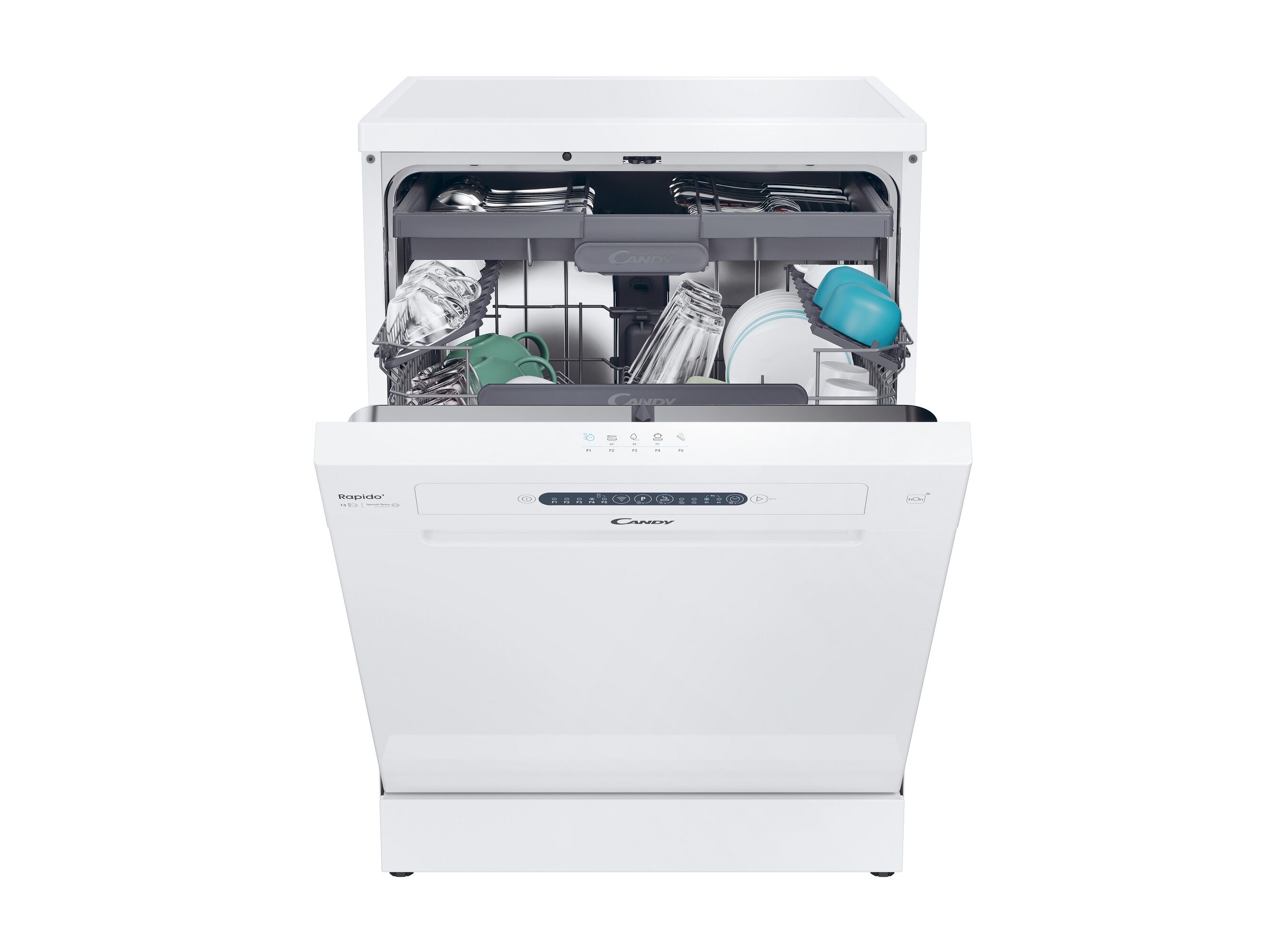 M&Aacute;QUINA LAVAR LOI&Ccedil;A CANDY CF 3C7L1W BRANCA C 13 CONJUNTOS image number 2
