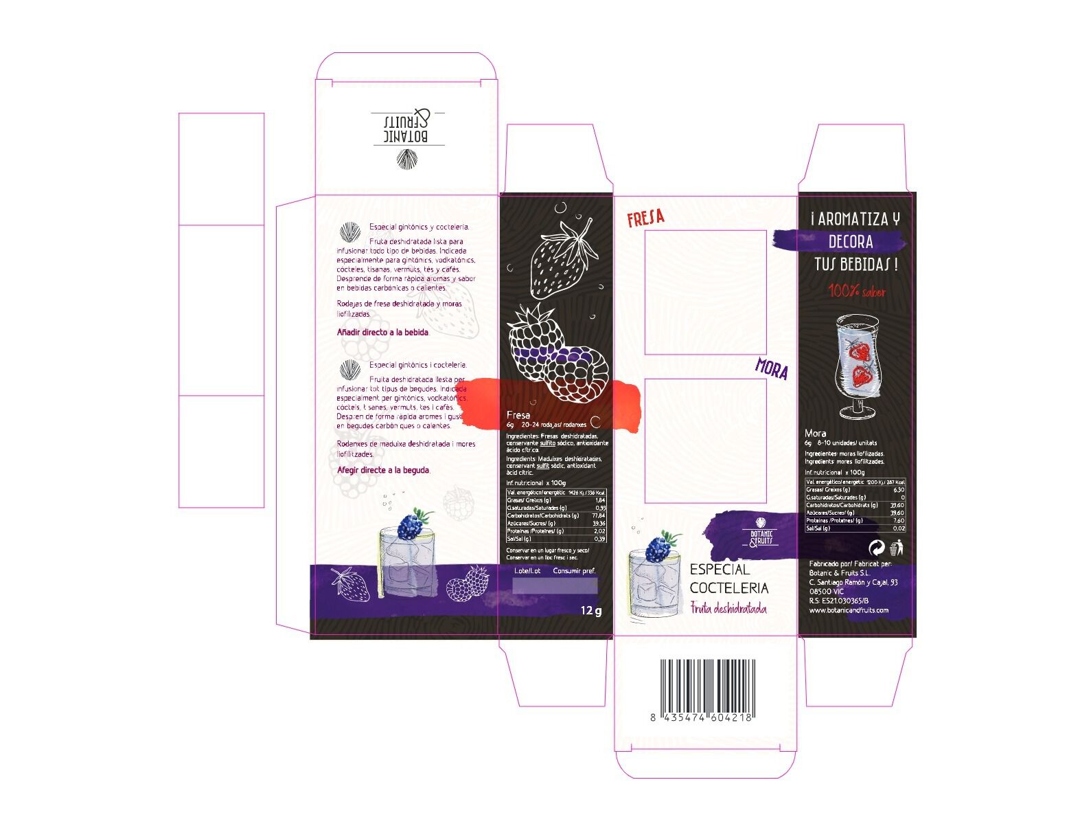 MORANGOS E AMORAS BOTANIC DESIDRATADO 12G image number 1