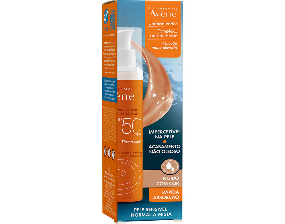 FLU&Iacute;DO AVENE SOLAR COM COR SPF50+ 50ML