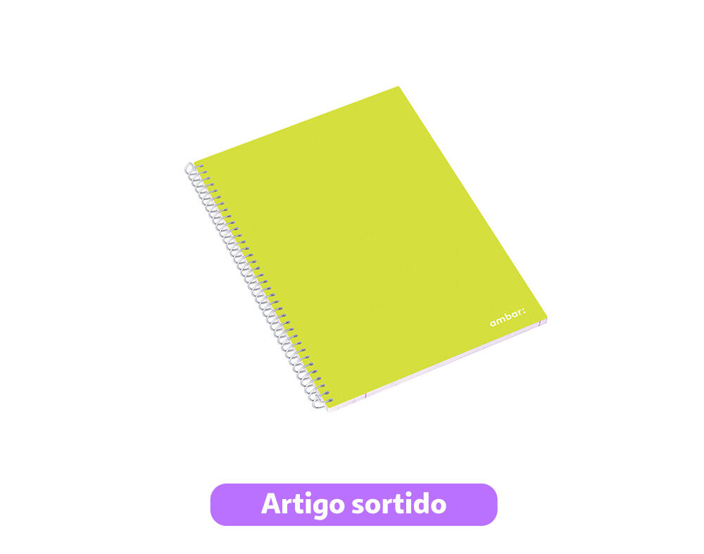 CADERNO ESPIRAL A5 SCHOOL AMBAR QUADRICULADO 80 FOLHAS image number 5