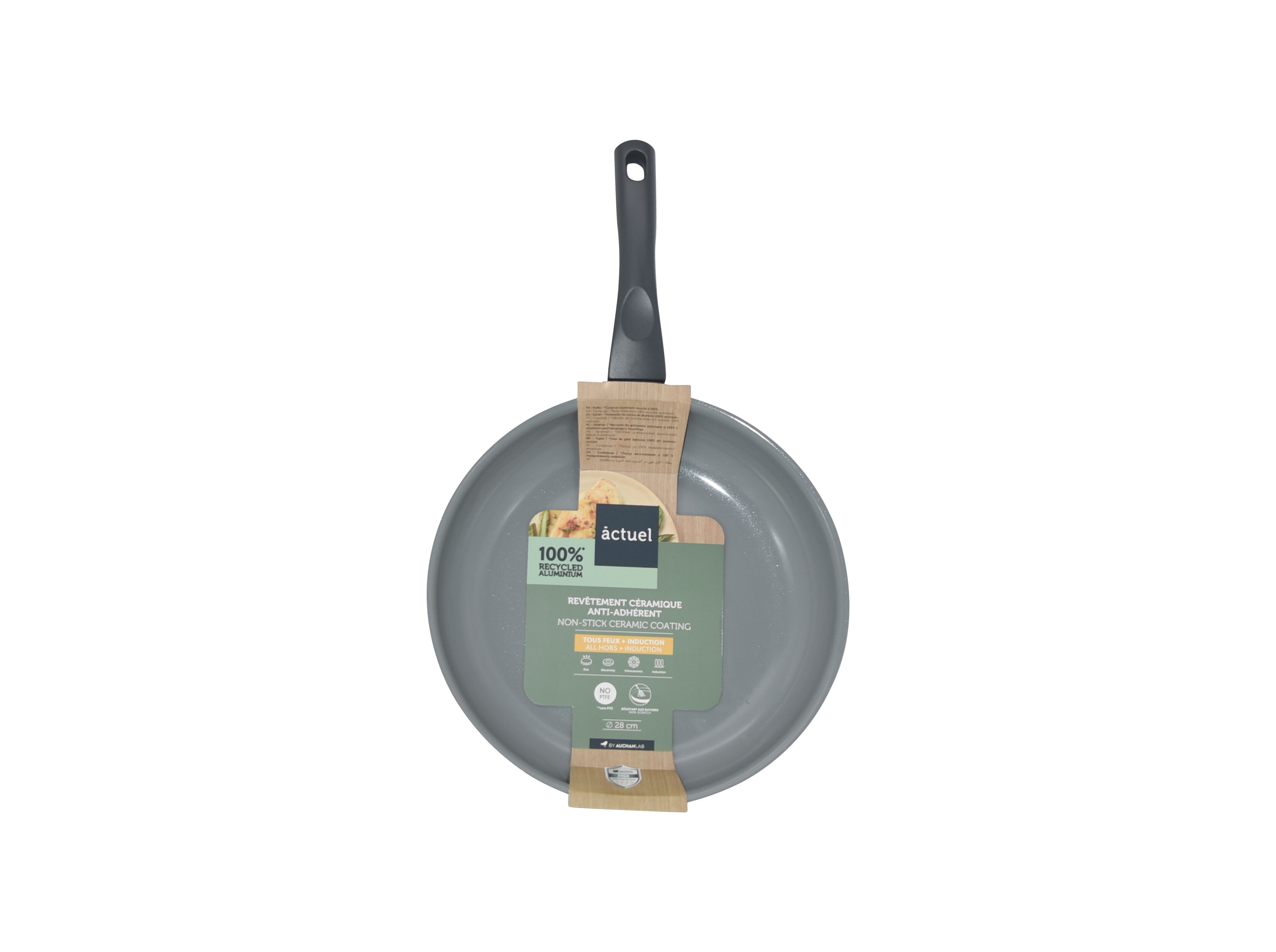 FRIGIDEIRA ALUM&Iacute;NIO ACTUEL REVESTIMENTO CER&Acirc;MICO 28CM GEVI7 image number 1