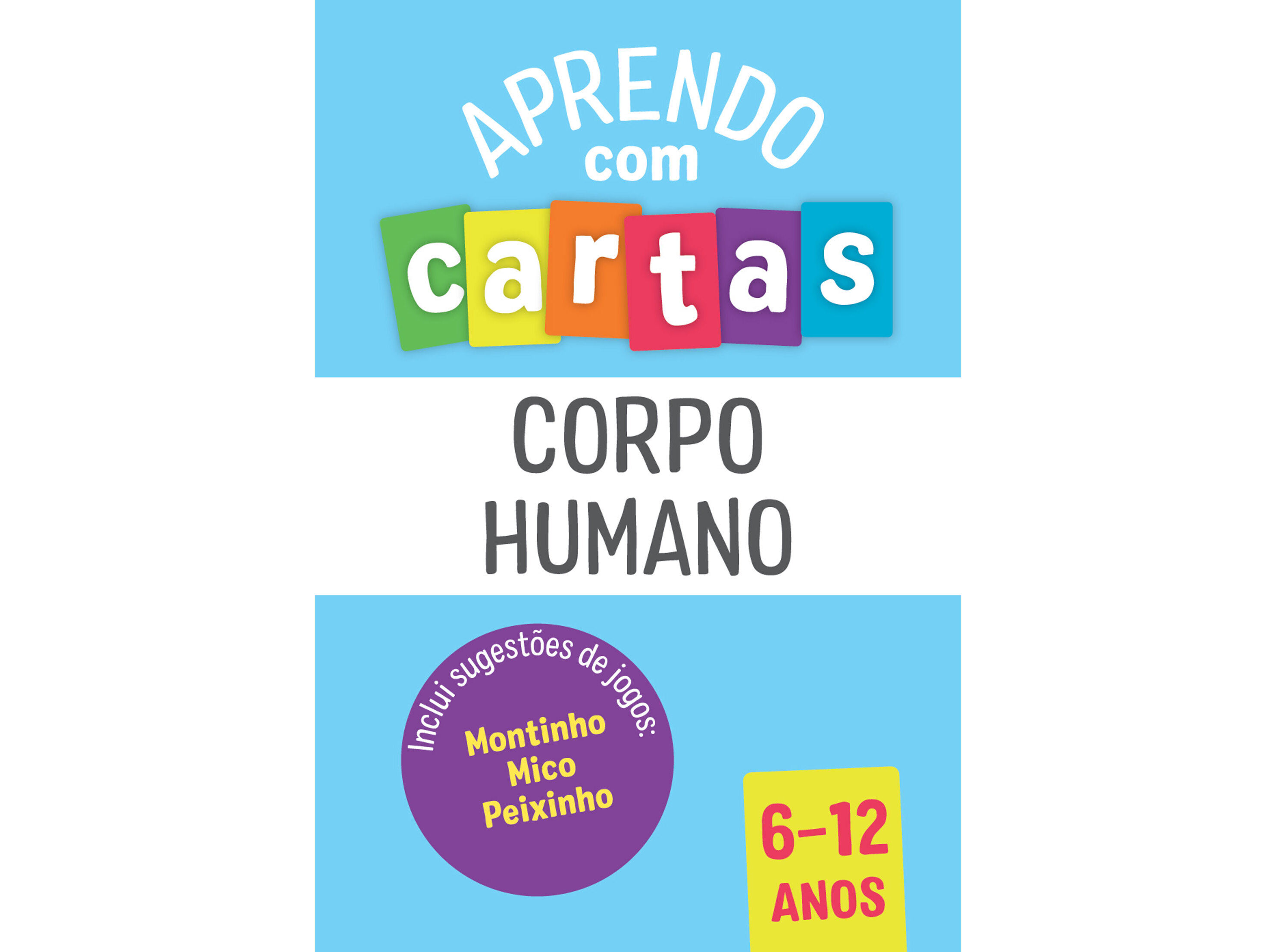 LIVRO APRENDO COM CARTAS CORPO HUMANO 6-12 ANOS image number 0