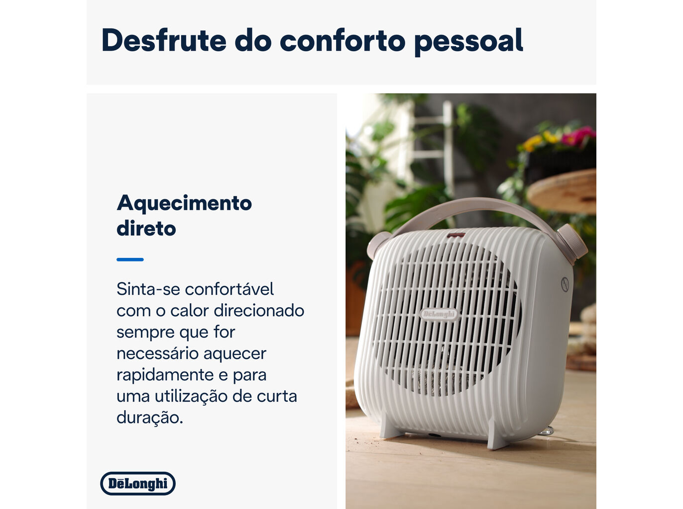 TERMOVENTILADOR DELONGHI HFS30B24.W 2400W image number 2