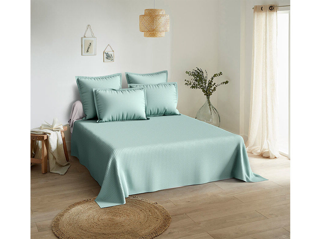 JOGO CAMA ACTUEL POLI REC JADEITE 240X280CM