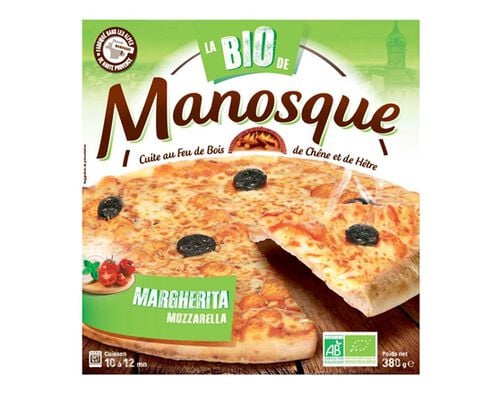 PIZZA MANOSQUE MARGHERITA BIO 380G image number 1