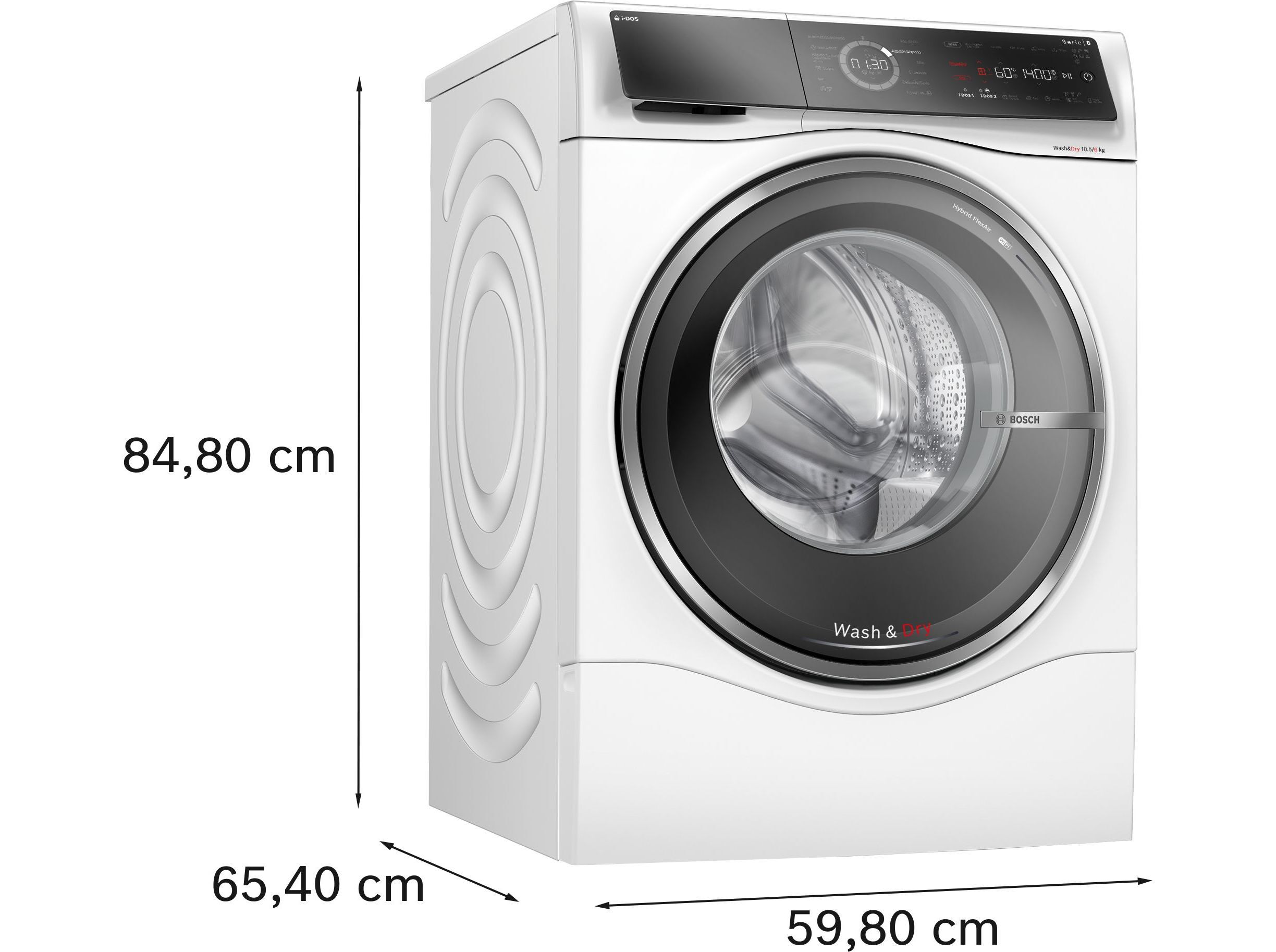 MAQ.LAVAR E SECAR ROUPA BOSCH WNC254A0ES BRANCO 10.5/6KG image number 1