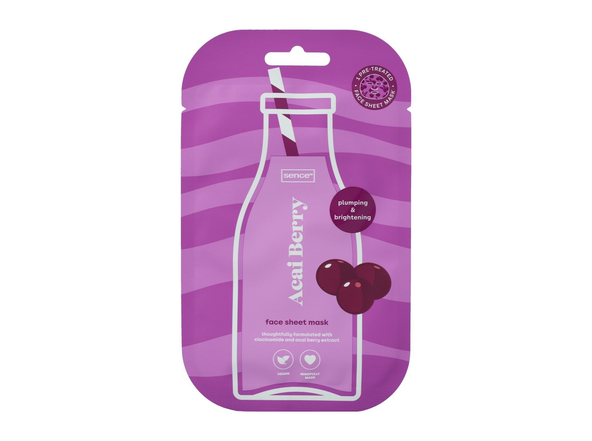 M&Aacute;SCARA FACIAL SENCE A&Ccedil;AI BERRY 1 UN image number 1