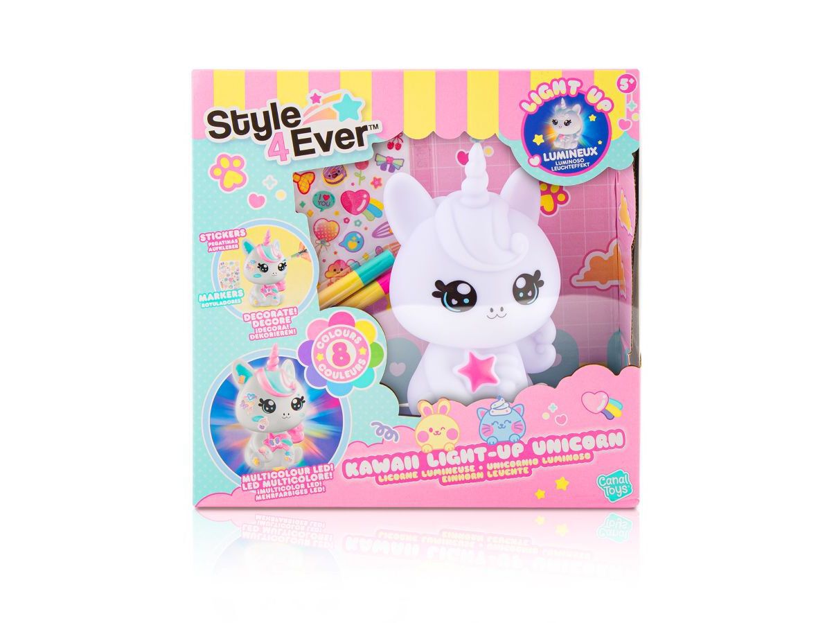 UNICORNIO DIY STYLE 4 EVER KAWAII COM LUZ